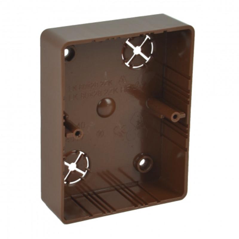 Коробка распределительная LK 80X28 2ZK (SD) 105х81х28 мм (Цвет Светлое дерево)